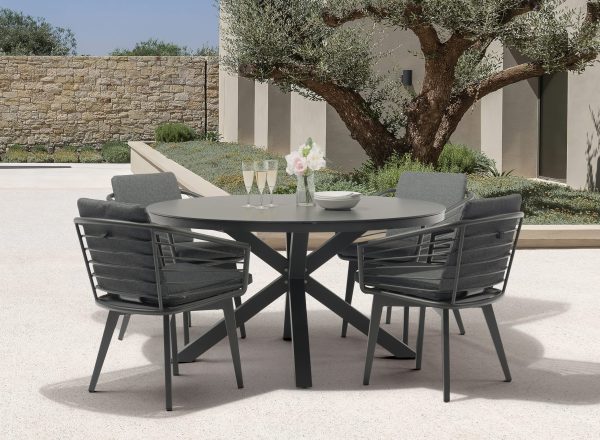 Kassey Round Outdoor Dining Table