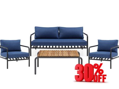 Andrea 4-Pieces Outdoor Collection (Open Box)