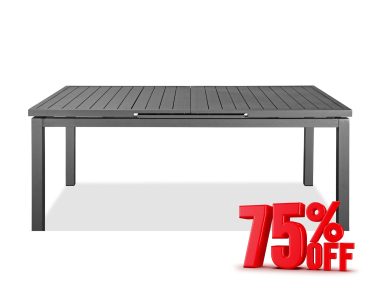 Alum Indoor/Outdoor Extendable Dining Table (Sold As Is)