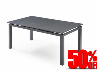 Alum Indoor/Outdoor Extendable Dining Table (Not Original Box)